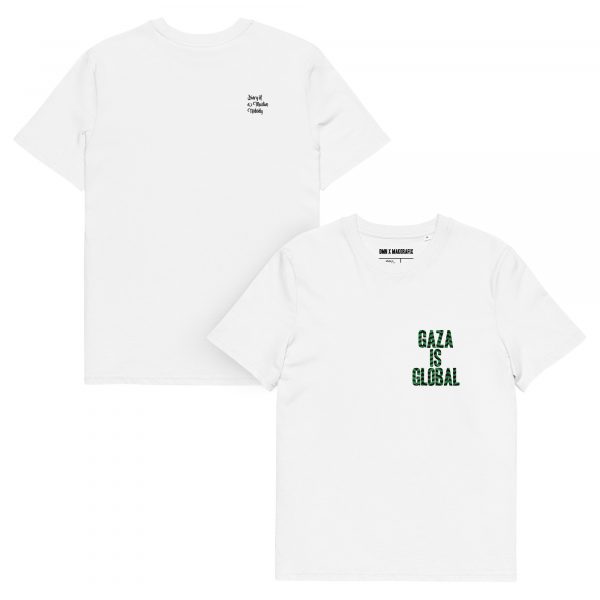 GAZA IS GLOBAL Unisex organic cotton t-shirt