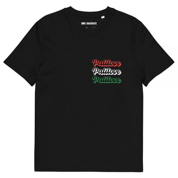 PALITRIPLELOVE BLACK Unisex organic cotton t-shirt
