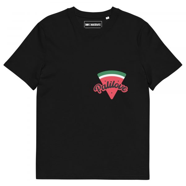 WATERMELON LOVE BLACK Unisex organic cotton t-shirt