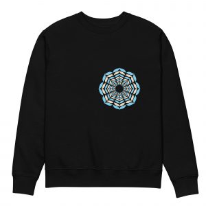 Unisex eco sweatshirt Poppies of Palestine Sky Blue