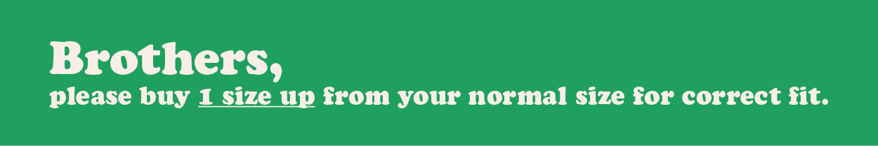 Sizing banner