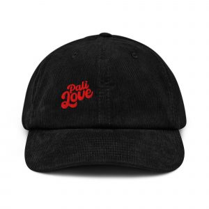 pali love black Corduroy hat