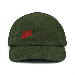 Pali Love green  Corduroy hat