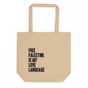 Eco Tote Bag Love Language Organic Natural