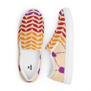 Bro’s slip-on canvas shoes purple rain