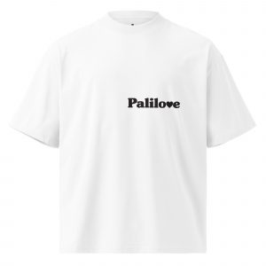 Unisex organic oversized high neck t-shirt