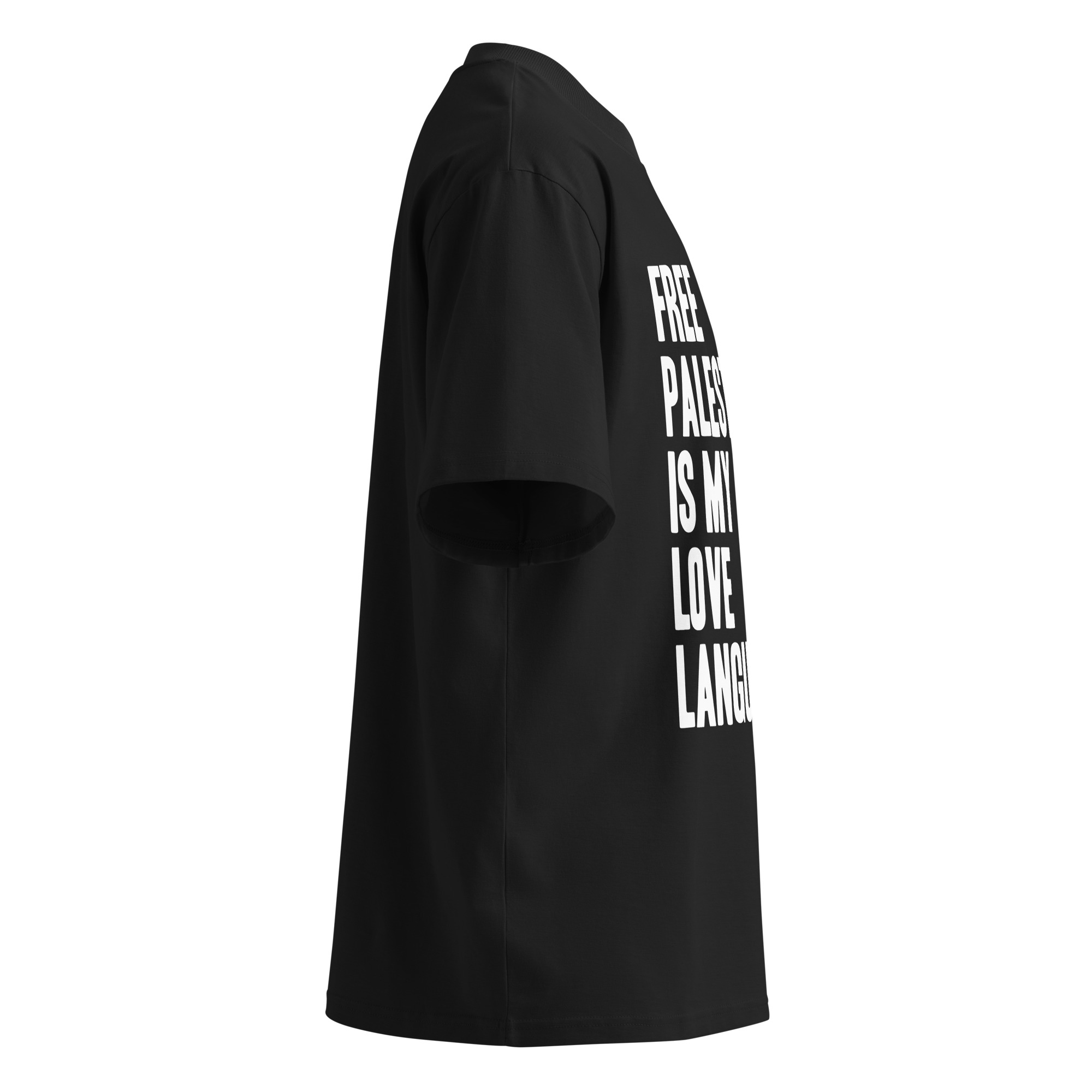 Unisex organic oversized high neck t-shirt - Image 3